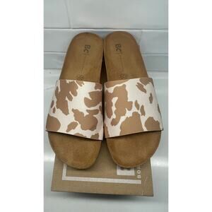 BC Born in California Faux Cowhide Sandals